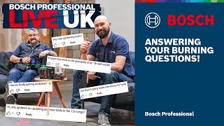 Ask The Experts Bosch Professional QampA [upl. by Angle]