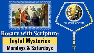 Rosary with Scripture  Joyful Mysteries Mondays amp Saturdays  Scriptural Rosary  Virtual Rosary [upl. by Nwahsid]