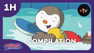 ☀️ TChoupi et Doudou ☀️ 1h  COMPILATION de dessins animés pour enfants [upl. by Neibaf]