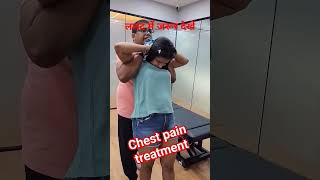 Chest pain treatment chiropractic chestphysiotherapy physiotherapy youtubeshorts [upl. by Guillermo669]