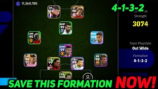 How to get 4132 formation in efootball 2024  4132 formation in pes  424 formation in efootball2024 [upl. by Velda]