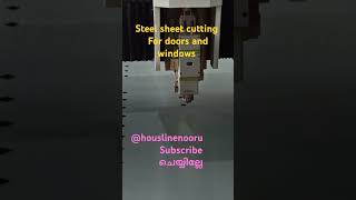 Steel sheet cutting for doors and windows shorts shortsfeed shortsvideo shortsviral house [upl. by Lamaaj]