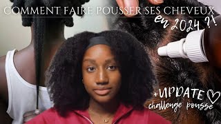 Comment faire pousser ses cheveux crépus en 2024   UPDATE CHALLENGE POUSSE [upl. by Anthea]