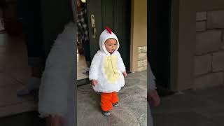 Baby goes trick or treating for the first time 😂funny baby toddlers halloween2024 hilarious [upl. by Coleville288]