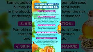 5 Health Benefits of Pumpkin Seed Oil [upl. by Odrick954]