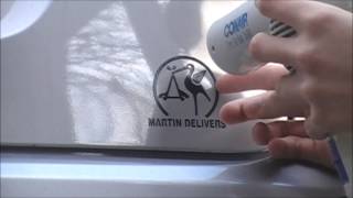 Easy dealership sticker removal [upl. by Llabmik642]