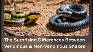 The real Difference between Venomous vs NonVenomous Snakes [upl. by Akined]