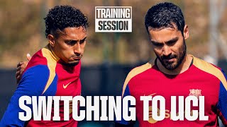 HIGH INTENSITY RONDOS amp SHOOTING DRILLS  FC Barcelona training 🔵🔴 [upl. by Enrahs133]