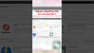 Migrate a WordPress site to a new host Part one websitemigration hostname [upl. by Akinirt151]