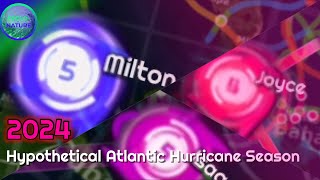 2024 Hypothetical Atlantic Hurricane Season Animation [upl. by Mord]