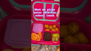 What my picky eater eats for school lunch pickyeater schoollunch publicschool [upl. by Burhans79]