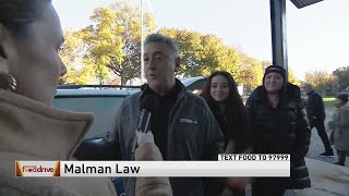 WGN Morning News Food Drive 2023 Malman Law [upl. by Elfie]