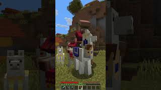 Transporting villagers on llamas minecraft datapack [upl. by Lyell]