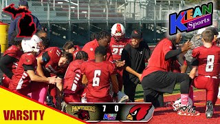 DJFL  The Melvindale Jr Cardinals vs The Dearborn Heights Panthers  Varsity  Michigan football [upl. by Eeliak]