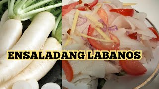 ENSALADANG LABANOS  Labanos Salad Recipe [upl. by Tiraj]