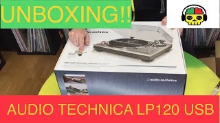 UNBOXING Audio Technica ATLP120USB ENGLISH SUBTITLES Tutorial montaje y calibrado  Easy setup [upl. by Shishko816]