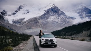 THE WORLDS MOST SCENIC DRIVE Icefields Parkway Canada [upl. by Isdnyl]