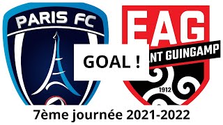 Paris FC  Guingamp 01 GOAL 41 Abi C [upl. by Yenttirb]