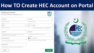 How To Create HEC Account On Portal 2024  Full Details [upl. by Nicolas]