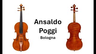 Ansaldo Poggi  Bologna Violin Maker [upl. by Nunes]