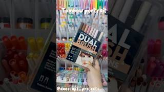 💄Tombow portrait dual tip brush pens swatches brushpensdae [upl. by Elias]