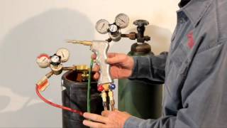 HOW TO SET UP THE TORCH  DHC2000  oxygen and acetylene [upl. by Ravaj]