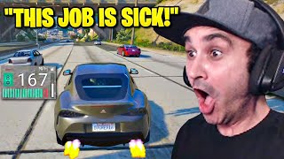 Summit1g Drives FASTEST Cars in NoPixel 40 with New Job  GTA 5 [upl. by Hairehcaz]