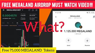 Free Airdrop  Megaland Crypto  Megaland Withdrawal  Megaland Airdrop New Update  Megaland Crypto [upl. by Kimberlyn]