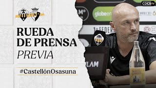 Declaraciones Dick Schreuder en la previa del CD Castellón vs CA Osasuna 05012024 [upl. by Coralyn]