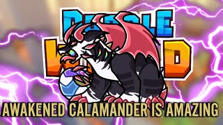 AWAKENED CALAMANDER HAS HIDDEN STRENGTH OMG  Doodle World PVP [upl. by Justinn427]