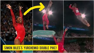 Simone Biles groundbreaking performance in womens vault final in Paris Olympics 2024 Highlights [upl. by Lunseth]