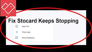 Fix Stocard Keeps Stopping  Stocard Crash Issue  Stocard PSA 24 [upl. by Nawram108]