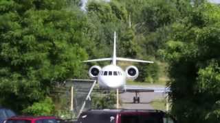 Dassault Falcon 2000LX DBOBI cn 246  Takeoff Speyer Airport [upl. by Anilocin]