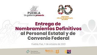 Entrega de Nombramientos Definitivos al Personal Estatal y de Convenio Federal [upl. by Bland582]