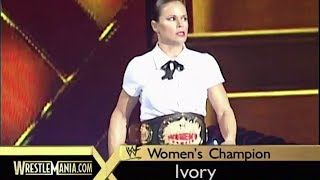 WWF Womans Champion Ivory vs Chyna  Wrestlemania 17 [upl. by Buiron632]