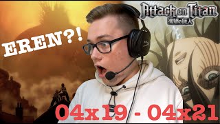 THE RUMBLING  Attack on Titan 4x19 amp 4x20 amp 4x21 FIRST TIME REACTION [upl. by Noterb260]