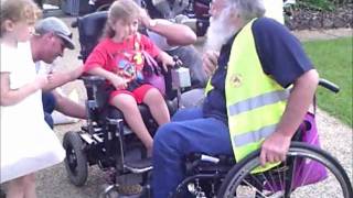 WEDNESDAY WHEELIE WARRIOS DONATES ELECTRIC WHEEL CHAIR [upl. by Ayel]