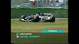 Hockenheim 2003 GP Verstappen keskeyttää [upl. by Bentlee]