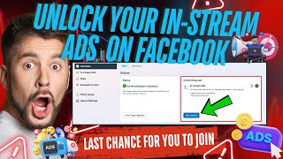 Unlock InStream Ads Monetization Tools How to Enable quotInStream Adsquot On Facebook 2024New Update [upl. by Nuhsed]