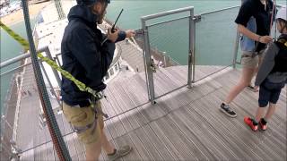 Alfie amp Archie take the Zip wire from Bournemouth Pier  PIERZIP RockReef [upl. by Heffron793]