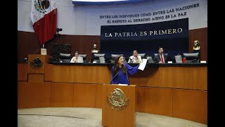 Senadora Kenia López Rabadán que investiguen vínculos del gobierno federal con el crimen organizado [upl. by Nylirrej]