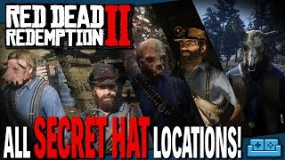 RED DEAD REDEMPTION 2  EVERY HIDDEN HAT LOCATION GUIDE [upl. by Rise784]