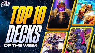 TOP 10 BEST DECKS IN MARVEL SNAP  Weekly Marvel Snap Meta Report 106 [upl. by Booker753]