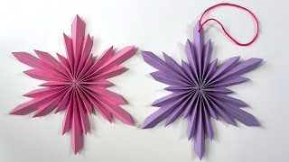 Paper snowflake Things from paper Paper craft Paper craft ideas Easy Origami [upl. by Fawna]