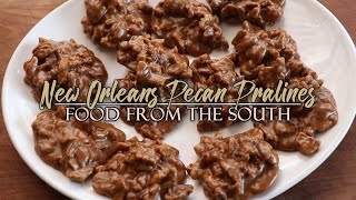 How to make New Orleans Pecan Pralines  Food from the South [upl. by Arihsay]