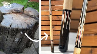 Turning a 5000 Year Old Peat Bog Oak Into a Beautiful OneofaKind Pool Cue [upl. by Annabella212]