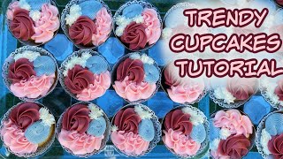 HOW TO MAKE THESE TRENDY CUPCAKES  Janies Sweets [upl. by Heger]