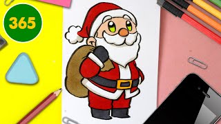 COME DISEGNARE BABBO NATALE KAWAII  Speciale Natale [upl. by Oramlub688]