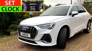 How to set Clock on Audi Q3  How to set Time on Audi Q3 [upl. by Anesusa]