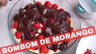 BOMBOM DE TRAVESSA  CHOCOLATE COM MORANGO [upl. by Shelley]